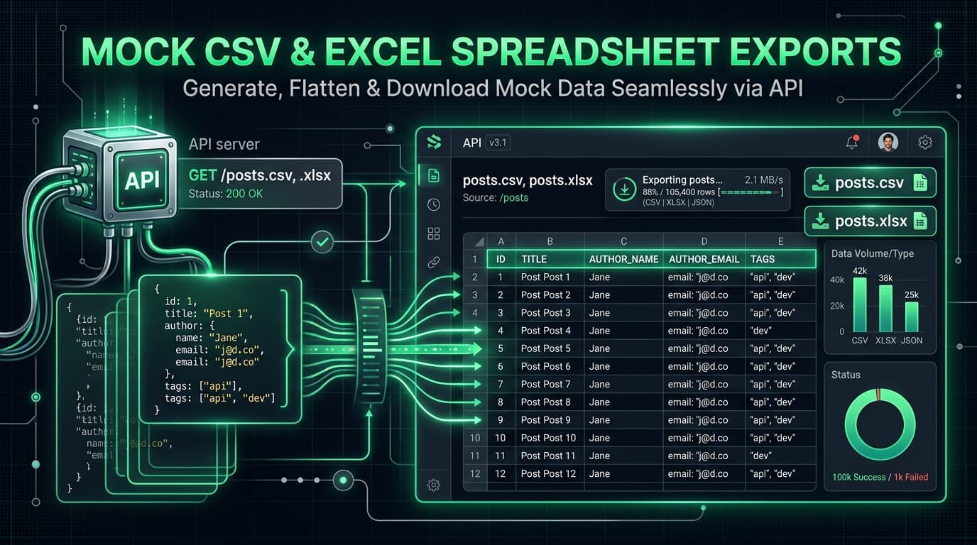 How to Test CSV & Excel Export Buttons in React Without Writing Backend Exporters