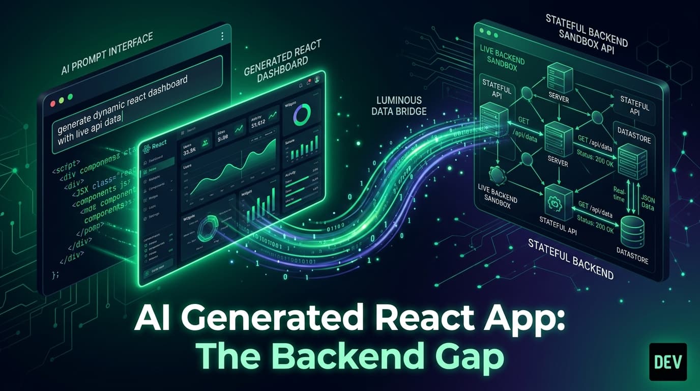 AI Can Build Your React UI in Seconds. What About the Backend?