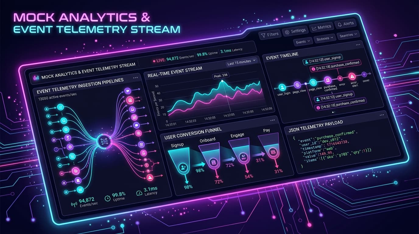 Testing Frontend Event Telemetry & Analytics Streams Without Mocking PostHog or Segment