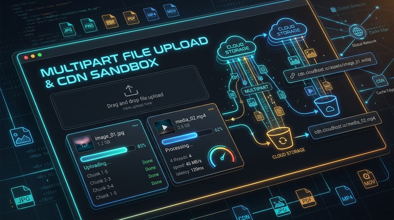 How to Test Multipart File Uploads & Cloud Storage CDN in React Without an S3 Bucket