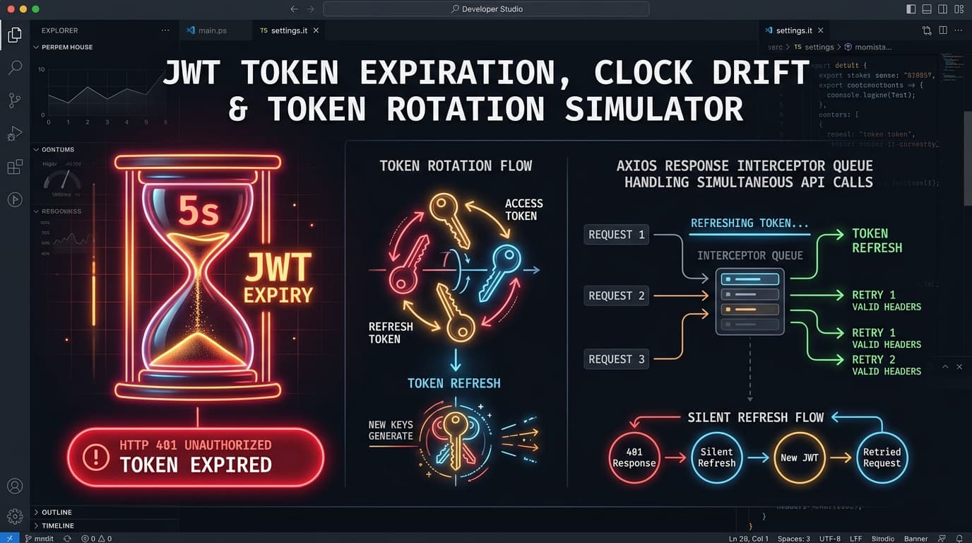 How to Test JWT Token Expiration & Axios Silent Refresh Race Conditions in React