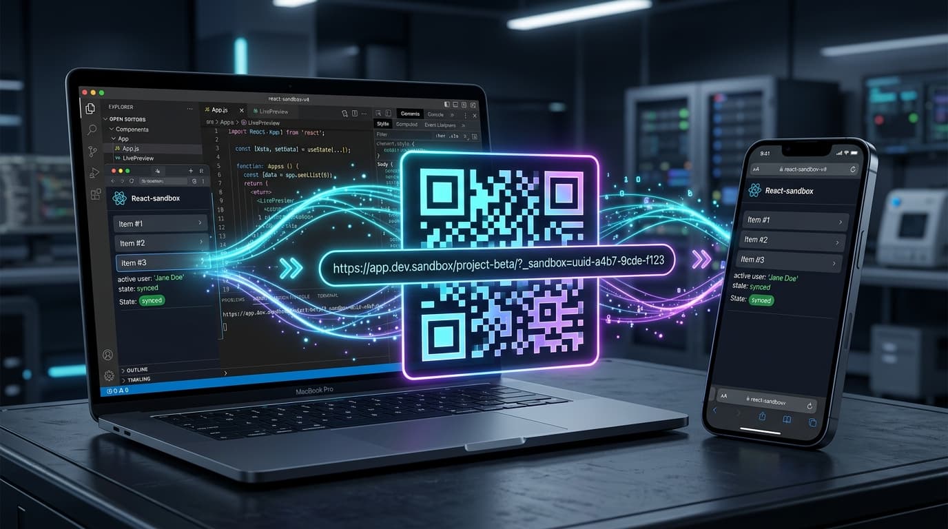 Shareable Sandbox URLs & Cross-Device Mobile QR Sync in Playground API